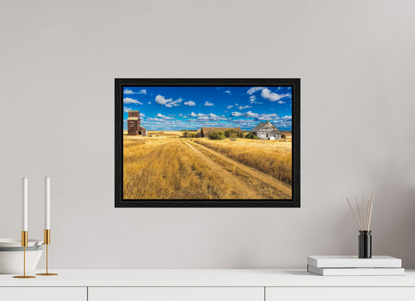 45 x 30 cm, Framed Print Forgotten Prairie – The Ghost Town of Bents, Saskatchewan