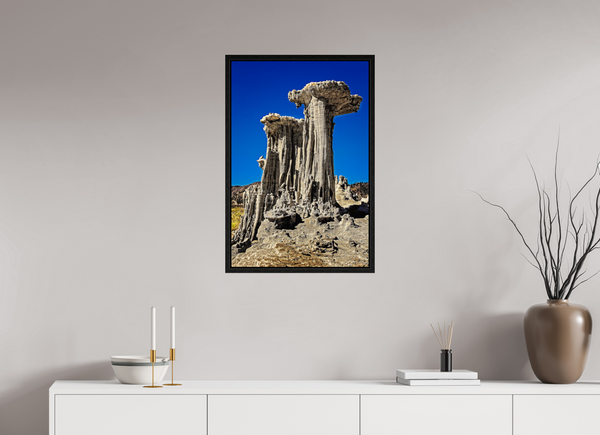 50 x 75 cm, Framed Print Cathedrals of Dust — Mono Lake, California