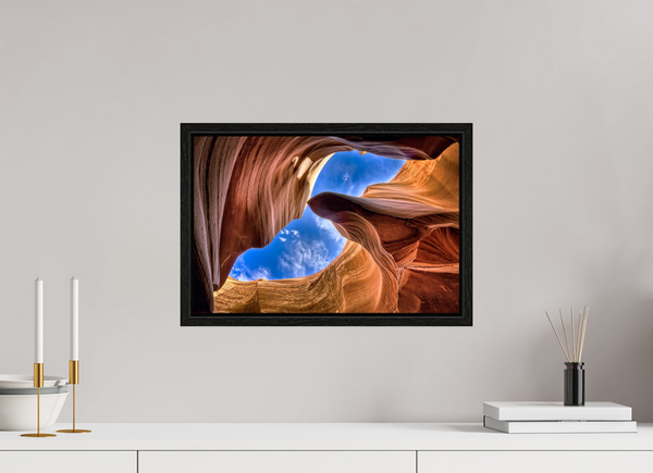 45 x 30 cm, Framed Print Window to Infinity — Antelope Canyon, Arizona