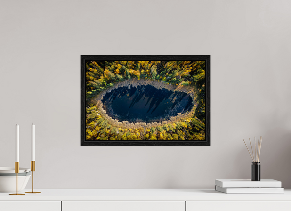 45 x 30 cm, Framed Print Autumn Mirror – The Still Pond