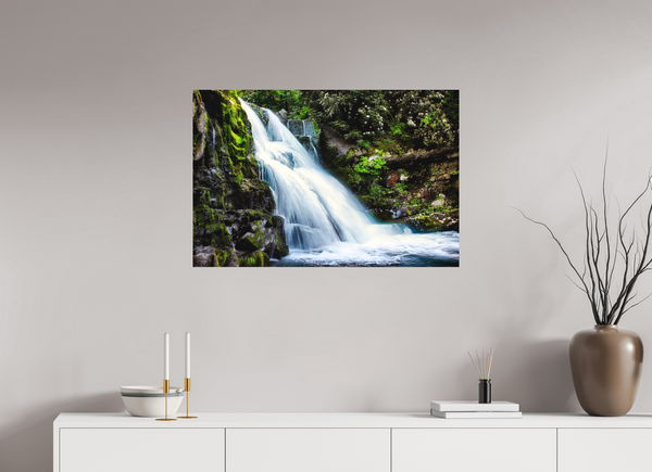 90 x 60 cm, Metal Print Eternal Flow — Abrams Falls, Great Smoky Mountains