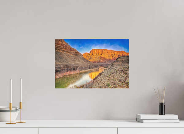 45 x 30 cm, Metal Print River of Gold — Grand Canyon, Arizona