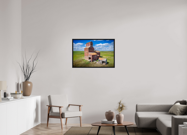 90 x 60 cm, Framed Print Prairie Giant in Silence