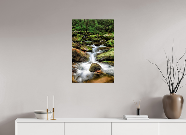 50 x 75 cm, Acrylic Print Forest Lullaby — Roaring Fork, Great Smoky Mountains