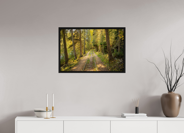 75 x 50 cm, Framed Print Tracks Through Time