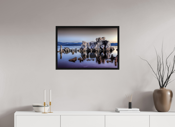 75 x 50 cm, Framed Print Whispers of Stone — Mono Lake, California