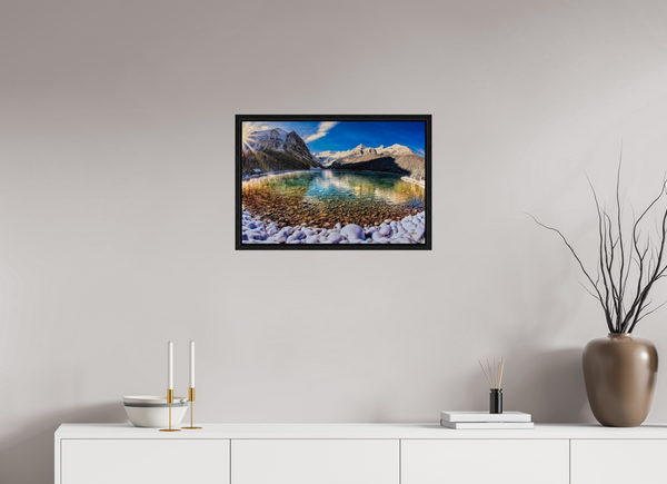 60 x 40 cm, Framed Print Echoes of Ice and Light — Lake Louise, Alberta