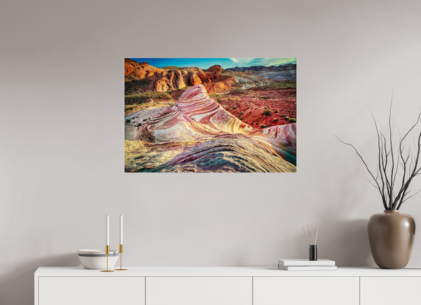 90 x 60 cm, Acrylic Print The Fire Wave — Valley of Fire, Nevada