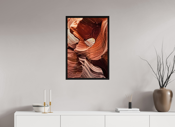 50 x 75 cm, Framed Print Desert Carvings — Antelope Canyon, Arizona