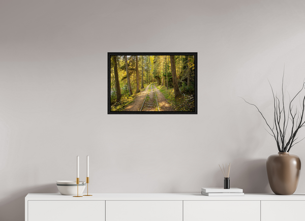 60 x 40 cm, Framed Print Tracks Through Time