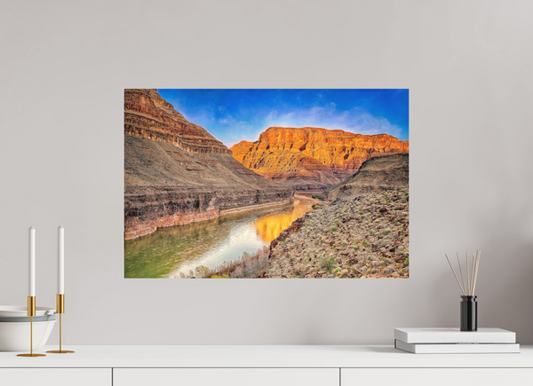 60 x 40 cm, Metal Print River of Gold — Grand Canyon, Arizona