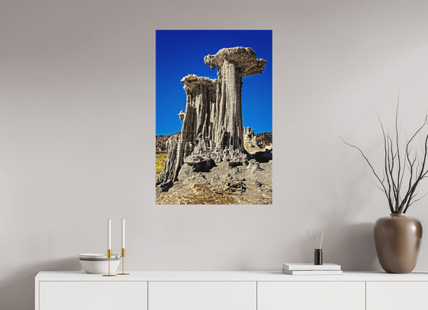 60 x 90 cm, Metal Print Cathedrals of Dust — Mono Lake, California