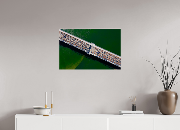 75 x 50 cm, Acrylic Print Crossing Lines – Traffic Bridge, Saskatoon