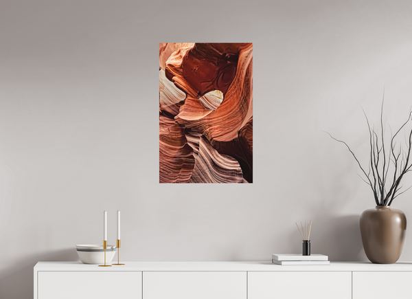 50 x 75 cm, Metal Print Desert Carvings — Antelope Canyon, Arizona