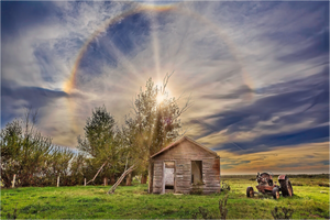 Main image Halo of Time – Prairie Shack Under a Sun Halo