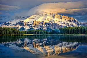 Main image Veil of Light — Mount Rundle, Banff National Park