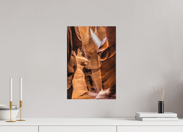 30 x 45 cm, Metal Print Lightfall in Antelope Canyon