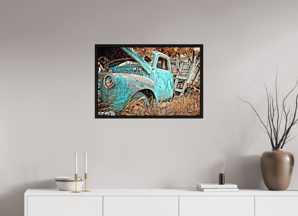 75 x 50 cm, Framed Print Resting Rust