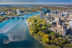 Main image Above the River – Aerial View of Saskatoon