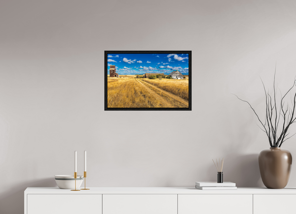 60 x 40 cm, Framed Print Forgotten Prairie – The Ghost Town of Bents, Saskatchewan