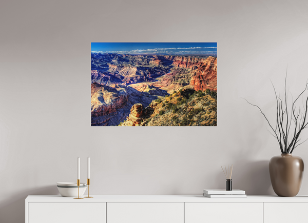 90 x 60 cm, Metal Print Timeless Depths — The Grand Canyon