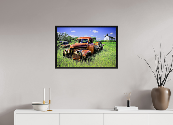 75 x 50 cm, Framed Print Faith and Rust