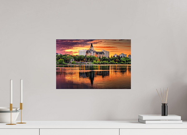 45 x 30 cm, Acrylic Print Golden Glow of the Bess