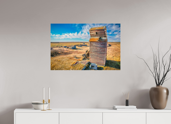 90 x 60 cm, Acrylic Print Fading Legacy – The Ghost Town of Bents, Saskatchewan