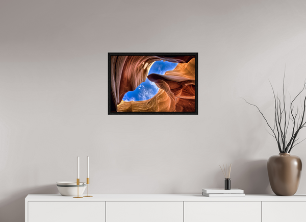 60 x 40 cm, Framed Print Window to Infinity — Antelope Canyon, Arizona