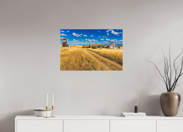 75 x 50 cm, Acrylic Print Forgotten Prairie – The Ghost Town of Bents, Saskatchewan