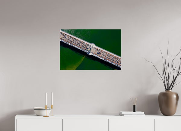 75 x 50 cm, Photo Print Crossing Lines – Traffic Bridge, Saskatoon