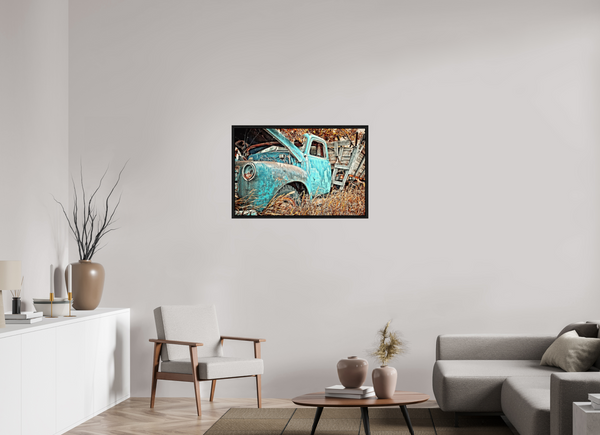 90 x 60 cm, Framed Print Resting Rust