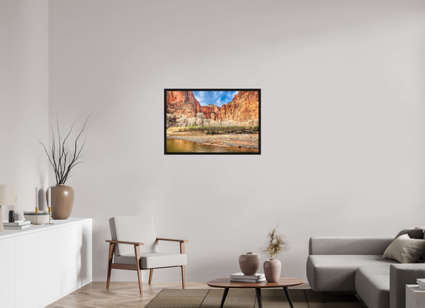 90 x 60 cm, Framed Print The Pulpit — Temple of Sinawava, Zion National Park