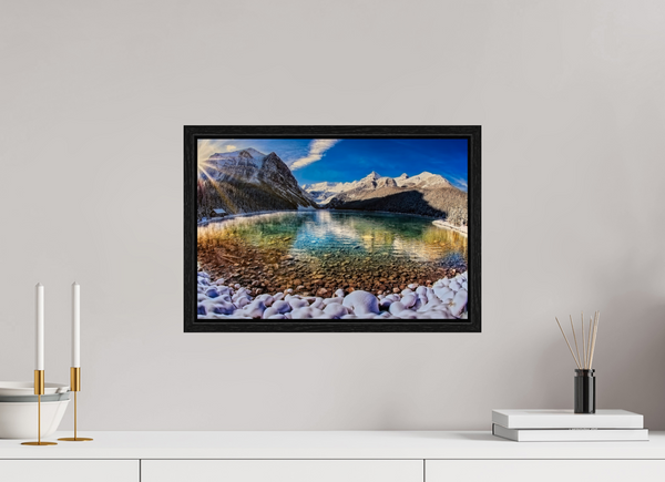 45 x 30 cm, Framed Print Echoes of Ice and Light — Lake Louise, Alberta