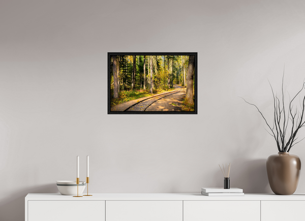 60 x 40 cm, Framed Print Whispering Rails