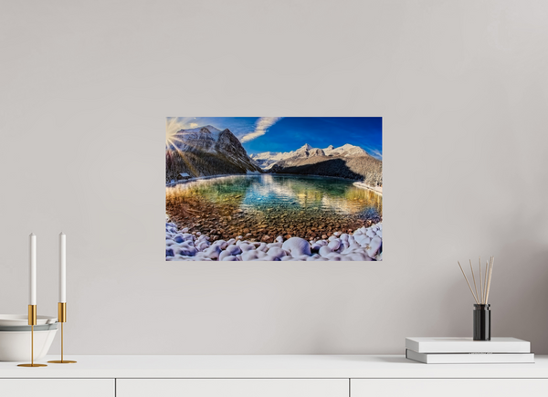 45 x 30 cm, Photo Print Echoes of Ice and Light — Lake Louise, Alberta