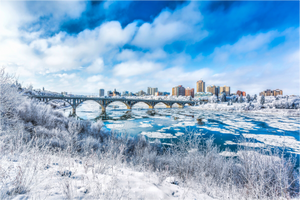 Main image Frosted City – Saskatoon in Winter Light
