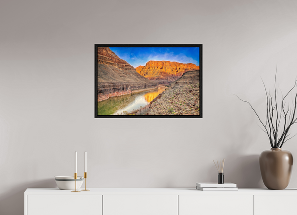 75 x 50 cm, Framed Print River of Gold — Grand Canyon, Arizona
