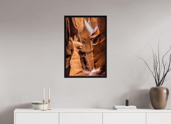 50 x 75 cm, Framed Print Lightfall in Antelope Canyon