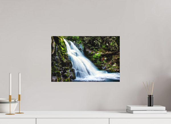 45 x 30 cm, Metal Print Eternal Flow — Abrams Falls, Great Smoky Mountains