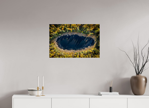 75 x 50 cm, Photo Print Autumn Mirror – The Still Pond