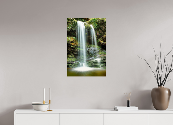 50 x 75 cm, Photo Print Emerald Veil — Grotto Falls, Great Smoky Mountains  Long