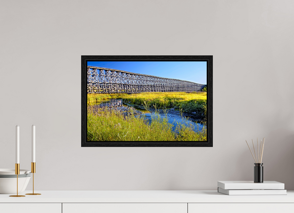 45 x 30 cm, Framed Print Timber Lines