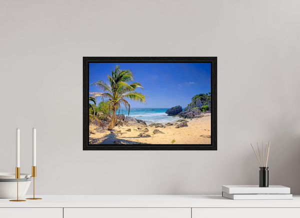45 x 30 cm, Framed Print Edge of Paradise — Tulum, Mexico