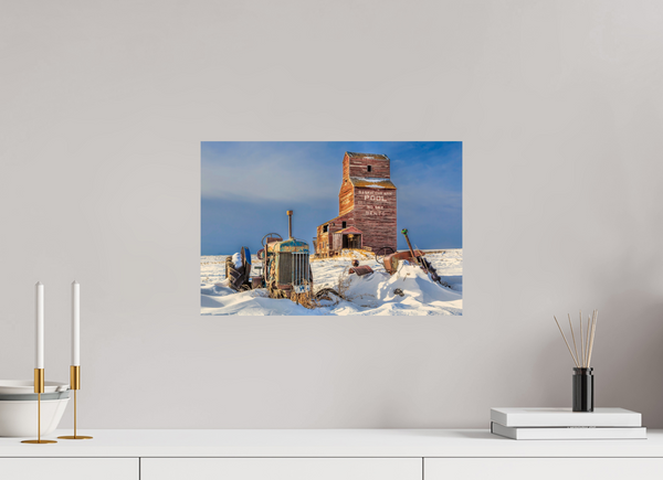45 x 30 cm, Photo Print Winter’s Echo – Bents, Saskatchewan Grain Elevator