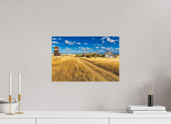 45 x 30 cm, Photo Print Forgotten Prairie – The Ghost Town of Bents, Saskatchewan