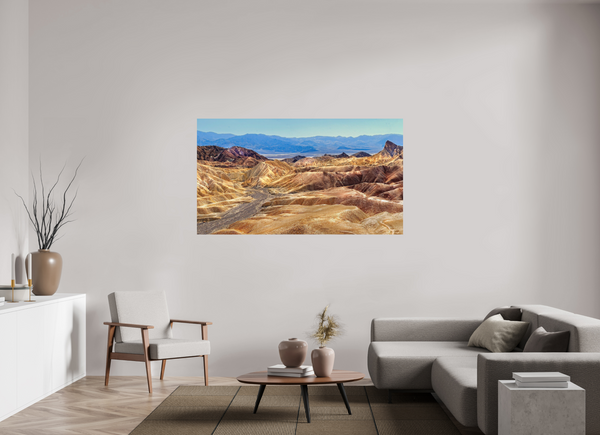 176 x 99 cm, Metal Print Erosion’s Symphony - Death Valley