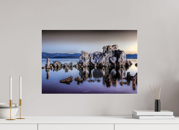 60 x 40 cm, Acrylic Print Whispers of Stone — Mono Lake, California