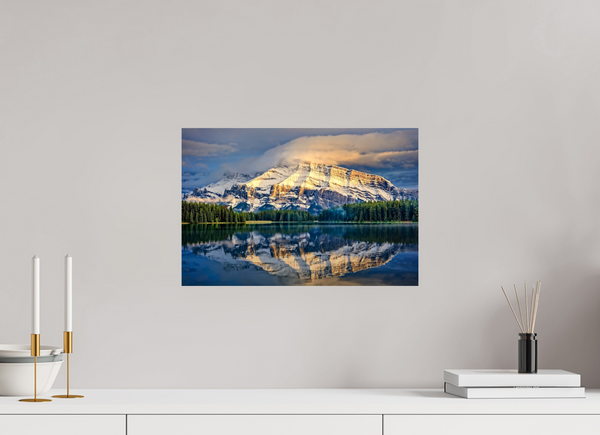 45 x 30 cm, Photo Print Veil of Light — Mount Rundle, Banff National Park