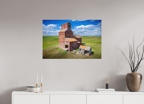 90 x 60 cm, Metal Print Prairie Giant in Silence